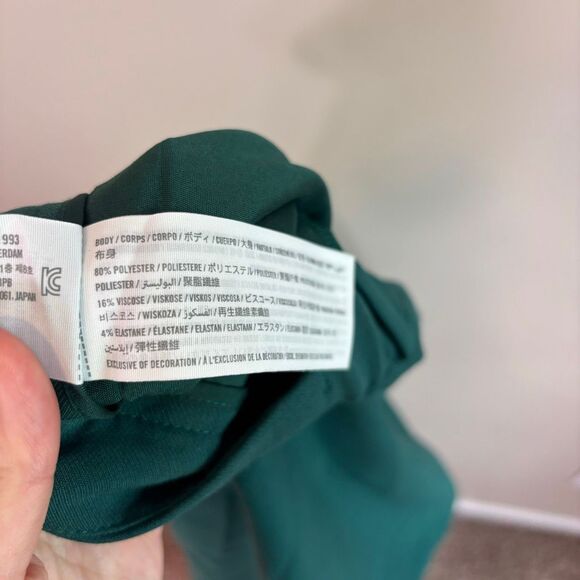 Abercrombie & Fitch Green Trouser Dress Pants Size 18 Long Inseam - Picture 7 of 7